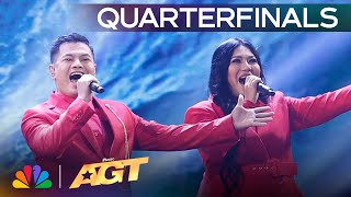 L6 Sings quotRewrite The Starsquot From The Greatest Showman  Quarterfinals  AGT 2024 [upl. by Nivac]