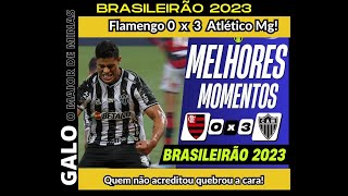 Melhores Momentos  Brasileirão 2023  Flamengo 0 x 3 Atlético Mg [upl. by Hanny]