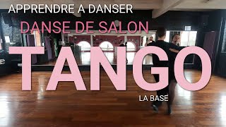 Apprendre à danser le Tango Danse de salon  Premier cours pour débutant  les marches [upl. by Orvil]