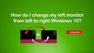 how to change dual monitor from left to right windows 10  adjust 2nd Monitor from Right to Left [upl. by Aret547]