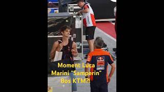 Moment Luca Marini quotSamperinquot Bos KTM motogp [upl. by Epifano690]