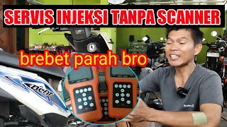 SERVIS MOTOR INJEKSI TANPA SCANNER‼️Motor beat brebet parah [upl. by Anital]