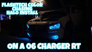 how I installed flashtech halo rings in this 06 charger headlights [upl. by Sonni511]