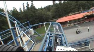 Formule 1 Bizarre Roller Coaster Front Seat POV Parc St Paul France [upl. by Yrtneg]