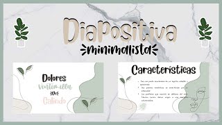 Diapositivas minimalistas bonitas en Power Point  Ardillas decoradoras [upl. by Bedad]