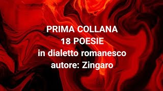 PRIMA COLLANA Poesie in dialetto romanesco Autore Zingaro [upl. by Becka]