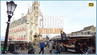 Exploring Netherlands Walking Tour In Gouda City Center  Feb 2024  Uncover The Magic Of Gouda [upl. by Anoyk]