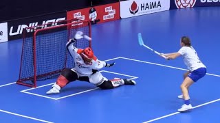 Hustý Nájezdy  Finsko vs Švýcarsko Euro Floorball Tour žen [upl. by Lorie524]