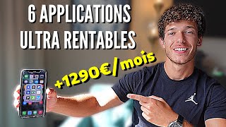 6 applications GRATUITES pour GAGNER DE L’ARGENT en 2023 [upl. by Lebanna425]