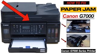 Canon PIXMA G7000 Paper Jam  3 Methods To Fix [upl. by Doowyah959]