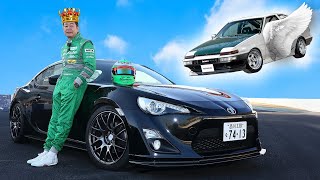 Drift King GT86 VS AE86  Keiichi Tsuchiya [upl. by Johanna473]