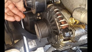 How to remove the Alternator  KIA Grand Carnival Sedona 2007 VQ EX [upl. by Dieterich]