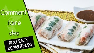 Comment faire des rouleaux de printemps  La recette facile [upl. by Ecila]