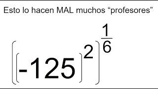 POTENCIA DE UNA POTENCIA Matemáticas Básicas que no saben todos los profesores [upl. by Eedna582]