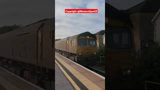 RHTT Passes Chippenham trainspotting class66 railway freighttrain WesternSpot23 [upl. by Cornall]