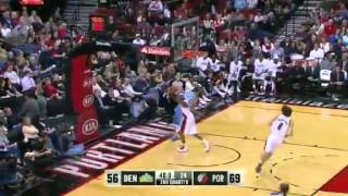 NBA Preseason  Denver Nuggets Vs Portland Trail Blazers Highlights 17 October 2012 [upl. by Akenahs]