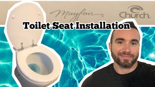 Toilet Seat Installation Instructions for Mayfair Statite [upl. by Ialokin143]