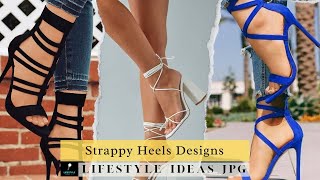 Strappy Heels Designs 2024 strappy strappysandals heels heelsandals [upl. by Adria865]