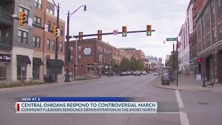 Community reacts to controversial march in Columbus Short North [upl. by Llewen500]