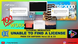 Tutorial Mengatasi Error Unable To Find License Pada CSI SAP2000 [upl. by Airitac]