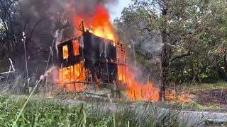 HOUSE FIRE with collapse  Connerton Road Butler Township near Girardville  July 10th 2024 [upl. by Call]