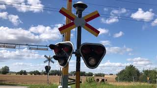 Järnvägsövergångar i Skåne  Railway crossings in Sweden [upl. by Nennarb]