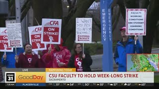 CSU faculty begin weeklong strike [upl. by Jadwiga765]