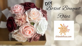 DIY Boxed Wedding Bouquet  diy bouquet weddingbouquet [upl. by Oile]