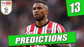 EFL CHAMPIONSHIP PREDICTIONS WEEK 13 2425 [upl. by Cynthia]