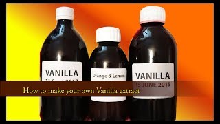 Vanilla Extract made at home [upl. by Hatfield]