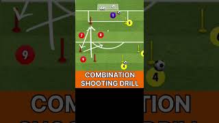 Combination Shooting Drill footballsoccer drills soccerdrills footballdrills soccer [upl. by Gilleod]