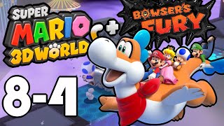 Super Mario 3D World  World 84 Footlight Lane No Commentary [upl. by Cirad]