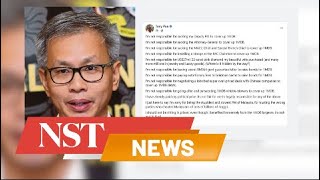 Tony Pua trolls Najib over 1MDB apology [upl. by Nada97]