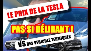 Tesla Model Y  Ses équipements son prix comparé à ceux de véhicules thermiques [upl. by Madelyn410]