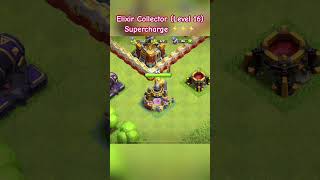 Elixir Collector Level 16 Supercharge3 clashofclans supercell supercellcoc coc gmaing games [upl. by Ardnoid]