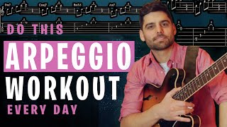 The 1 Arpeggio WorkOut you MUST Know I Master the fretboard [upl. by Camilo]