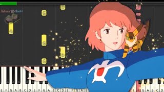 Nausicaa Requiem Piano Tutorial quotLalalaquot in the Valley of the Wind  Joe Hisaishi [upl. by Leffen]