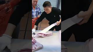 Father wanted a special part knife butcher meat meatcutter asmr [upl. by Rehtaeh]