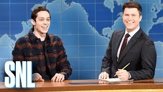 Weekend Update Pete Davidson on Filming a Commercial  SNL [upl. by Neils171]