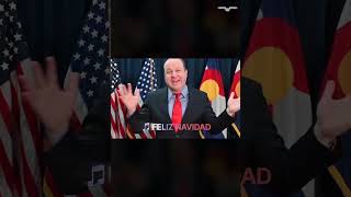 Jared Polis slammed for cringefilled Feliz Navidad performance amid immigrant crisis shorts [upl. by Kcaj700]