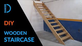 DIY Wooden Staircase [upl. by Jeuz339]