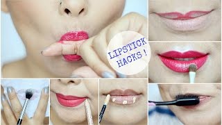 Lipstick Hacks EVERY Girl Should Know [upl. by Akoyin]