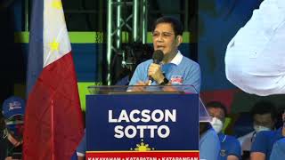 FULL SPEECH Ping Lacson at campaign kickoff [upl. by Aihseket485]