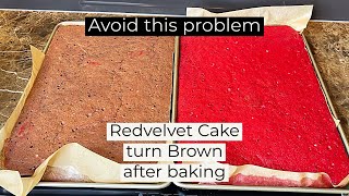 THIS IS WHY YOUR RED VELVET CAKE TURNS OUT BROWN [upl. by Krauss]