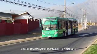 Transantiago E07  Caio Mondego II  Volvo B8R LE FLXT92 Euro 6 [upl. by Nivahb]