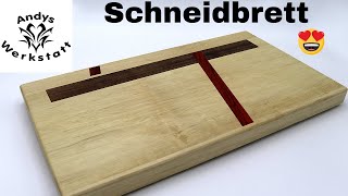 Schneidbrett  Cutting Board aus Weißbuche  Nussbaum  Padouk [upl. by Eeliab60]