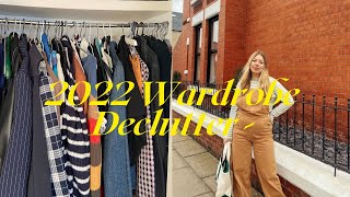 2022 Wardrobe Declutter  Organising My Winter Closet  Jessica Grace [upl. by Wendelina]