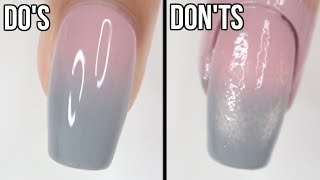 DOs amp DONTs Ombré Nails  how to do ombré nails with regular polish [upl. by Ynotna]