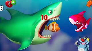 Hungry Eat Fishio Gameplay  Walkthroug iOS Android OGGY game [upl. by Otrebide815]