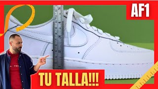 ¡Descubre tu TALLA de Nike Air Force 1 👟 ¿Son Amplios o Reducidos 🤔 [upl. by Glynn821]